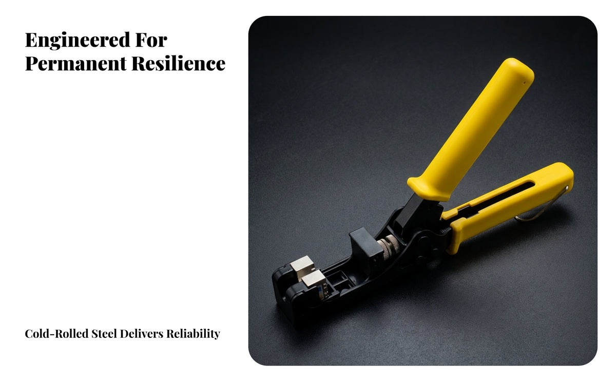 Network Module Jack Termination Tool | Easy-Grip Handles, Compact Clamp-Style Head, Network Module Crimping Tool, for Home Networking