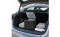 Trunk Organizer Structured Foldable Box with Lid Colapsable for Road Trips