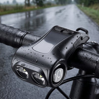Bike Front Light with Audible Alert Twofunction Cycle Light with Audible Alert