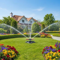 Wide Coverage 3 Arm Rotating Sprinkler Easy to Use 360 Degree Water Sprinkler Long-Lasting and Stable Irrigation Equipment for Lawn, Agriculture