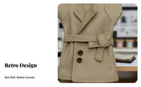 BJD Doll Coat Autumn Winter Wear 10cm Doll Jacket Retro Design 6 Inch Figure Jacket