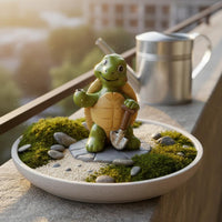 3 Pieces Cute Tortoise Planter Hugger Mini Plant Pot Hugger Whimsical for Balcony