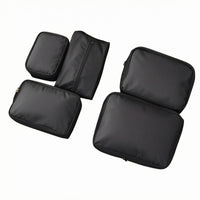 5 Pieces Soft-Sided Five-Piece Luggage Organizer Set Carrying Handles Zippered Travel Bag Set Rectangular