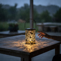 Solar Hanging Lantern Decorative Solar Lantern Lights Cylindrical for Patio