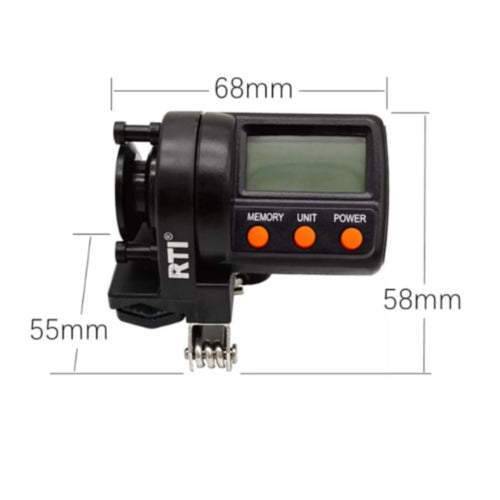 0-999 M Range Fishing Line Length Counter Digital Display Electronic Line Counter Memory Function for Trolling