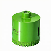 Chip Removal Slot Angle Grinder Hole Saw Abrasive Cutting Rim Dry Drilling Hole Saw Threaded Connector Diamond Core Drill Bit Cup Style