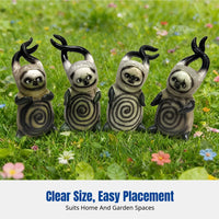 Creative Extended-Horn Elf Doll, Resin Statue, Desktop & Garden Decor
