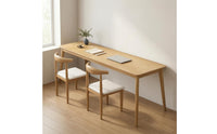 Long Rectangular Desk Thickened Board Wood Writing Desk Sturdy Long Study Table