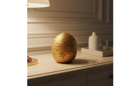 Ready Egg Shaped Candle Holder Hand-Painted Accents Cracked Egg Tealight Holder House Decoration for Desktop