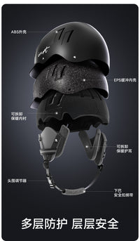 滑雪头盔男专业安全防护一体式雪盔帽防撞保暖护具装备滑雪轻量化