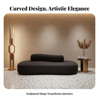 Double-Sided Configuration Curved configurable Sofa Minimalist design Lounge Seating Deep Seat Sectional Couch Ergonomic Support for Business Owners, Interior Designers, Homeowners, Reception Area, Hotel Lobby, Retail retail establishment, Living Room