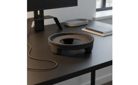 Antivibration-Dampening Aura Studio Stand Minimalist Design Harman Kardon Speaker Stand Sturdy Build Desktop Speaker Holder for Office, Home