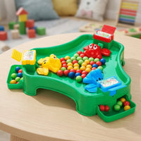 Interactive Frog Game with Beans Multiplayer Bean Launching Game Competitive Toy Family for Toddlers