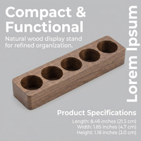 Essential Oil Holder Organizer, Wooden Rack for Desktop Storage Wood Display Stand for Perfume and Countertop Use
