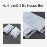 Plastic Drill Bit Organizer Box with Compartments