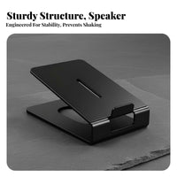 Heavy-Duty Steel Desktop Speaker Stand Reduces Vibration Bookshelf Speaker Stand Acoustic Optimization Audio Accessory 13KG Load Capacity for Audiophiles, Music Producers, Gamers, Home Theater, Workstation, Gaming Setup