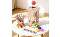 Wooden Balance Game Fine Motor Skills Educational Balance Game Color Recognition Wooden Toy for Children, Kids