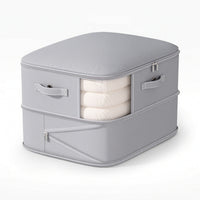 Quilt Storage Bag Breathable Comforter Storage Bag Organizer Dustproof Stackable for Closet, Moving