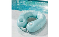 Water Recliner Chair with Mesh Seat Ergonomic Aquatic Lounger with Mesh Seat Compact Inflatable Water Lounger for Adults, Lake, Beach Vacation