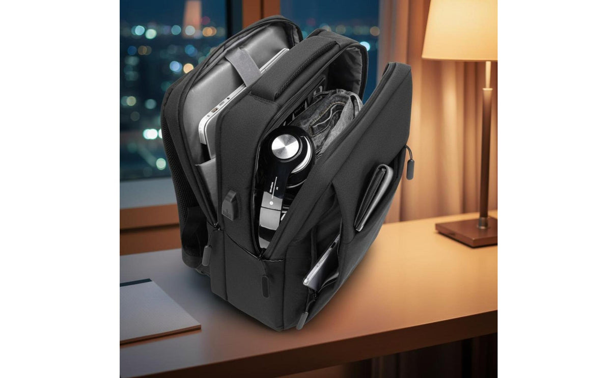 Large Capacity 15.6 Inch Commuter Backpack Lightweight Business Laptop Backpack Ergonomic Design for Commuting, Office