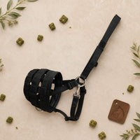 Padded Horse Muzzle Enclosed-Like Equine Gear Adjustable