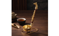 Antique-Inspired Horse Head Ladle Sculptural Ladle with Stand Sturdy Serving Spoon Heavy-Duty for Collectors, Dessert Corner