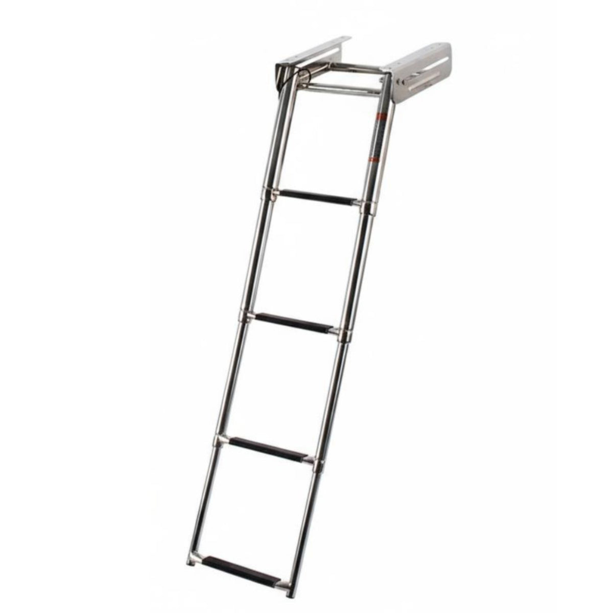 4 Step Telescoping Boat Ladder Foldable Stainless Steel Folding Aquatic Ladder Rust-Regardinggarding Sistant Regardinggarding