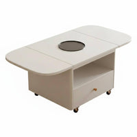 Mobile Design Multi-Tier Rolling Cart Space-Saving Expandable Rolling Storage Table Minimalist Design Living Room Furniture Sturdy Construction for Apartment Dwellers, Families, Homeowners, Small Areas, Dining Area, Kitchen, Home Office