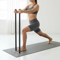 Sturdy Steel Construction Adjustable Stretching Stick Foam Grip Posture Corrector Stick Full Body Workout Sectional Exercise Rod for Rehabilitation Patients