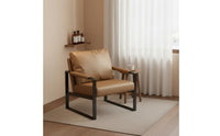 Single Sofa Chair Ergonomic Backrest Commercial Furniture Wide Seat for Balcony