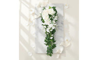 Korean Design Waterfall Wedding Flower Arrangement Elegant Waterfall Bridal Flower Arrangement Lifelike for Brides, Outdoor Ceremony
