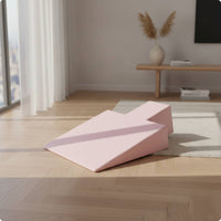 Pilates Incline Surface Padded Pilates Wedge Upholstered Slant Board for Studio Stretching, Home Workouts