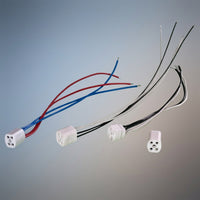 Bathroom Light Ceramic Lamp Holder with 30cm Wire Length, Heat Resistant 4 Pin Lamp Holder for Ballast Connection, Size 20 G10q Ceramic Lamp