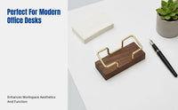 Creative Business Card Holder, Metal Acrylic Desktop Organizer, Office