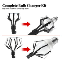 3 Pieces High Ceiling Bulb Remover Tool Accommodates Most Bulbs High Ceiling Bulb Changer for Maintenance Workers