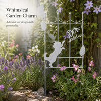 Decorative Iron Art Garden Fence Panel for Climbing Plants and Home Decor