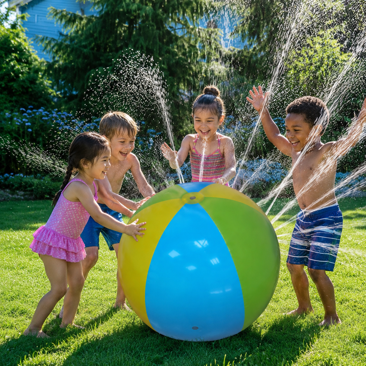 inflatable sprinkler ball