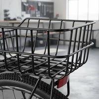 Rear Bike Basket Easy Installation Cycle Cargo Basket Waterproof Cover Included for Students, Commuters, Shopping, Delivery