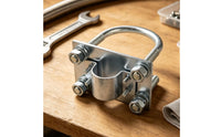 U-Bolt Antenna Clamp Galvanized Mast Mounting Clamp Bracket Outdoor Antenna Bracket for Installers, DIYers, Pole Fastening