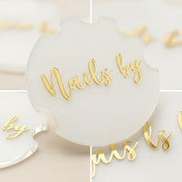 Acrylic Nail Display Board Photo-Ready Nail Display Plaque Glossy Professional for Manicurists, Social Media Styling