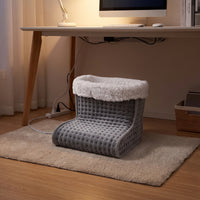 Soft Electric Foot Warmer Electric Foot Warmer Boot Cushioned Heated Boot Padded for Home, Desk, Sofa