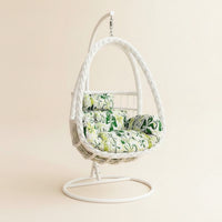 Egg Chair with Stand Rattan-Style Hanging Basket Chair Indoor Furniture for Adults, Balcony, Living Room, Backyard