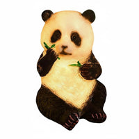 Energy Saving Solar Panda Light Waterproof Panda Garden Statue Weather-Resistant for Children, Lawn, Courtyard, Patio