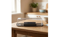 Plastic Cake Box with Latch Sealed Swiss Roll Container Airtight Pastry Container with Lid Secure for Bakers