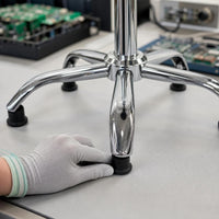 Anti-Static PU Foam Lab Stool with Adjustable Height and Swivel Function