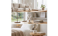 Decorative 60-Minute Hourglass Elegant Hourglass with Wooden House Large Sandglass Modern for Reading