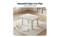 Writable Surface Adjustable Kids Table and Chair Set Child-Safe Design children's Study Desk and Chair Set Sturdy & Stable Peanut Shaped Kids Table Rounded Edges for Toddlers, Preschoolers, Kindergarten, Playroom, Classroom, Daycare