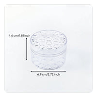 Transparent Flower-Arranging Holder Clear Holder with Perforated Top Cylindrical Floral Stem Organizer Compact for Florists, Diy Decorators, Vases, Table Centerpieces, Home Decor