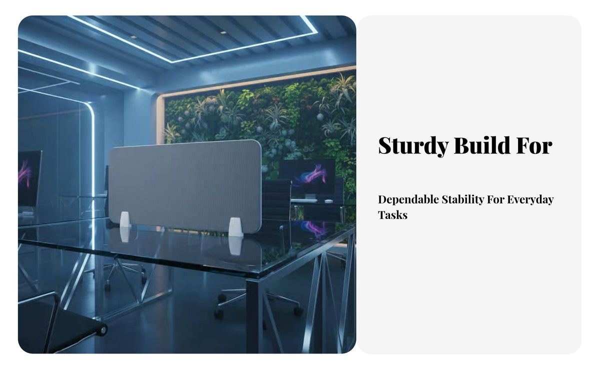 Fabric Surface Clamp-on Desk Divider Thickened Design Office Furniture Acoustic Privacy Screen Reduces Distractions for Remote Workers, Call Center Agents, Employers, Workstation, Classroom, Library