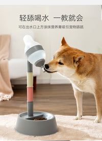 狗狗喝水器挂式不湿嘴自动饮水机喂食器悬挂水碗猫咪水壶宠物用品